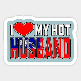 I Love My Hot Taiwan Husband Sticker